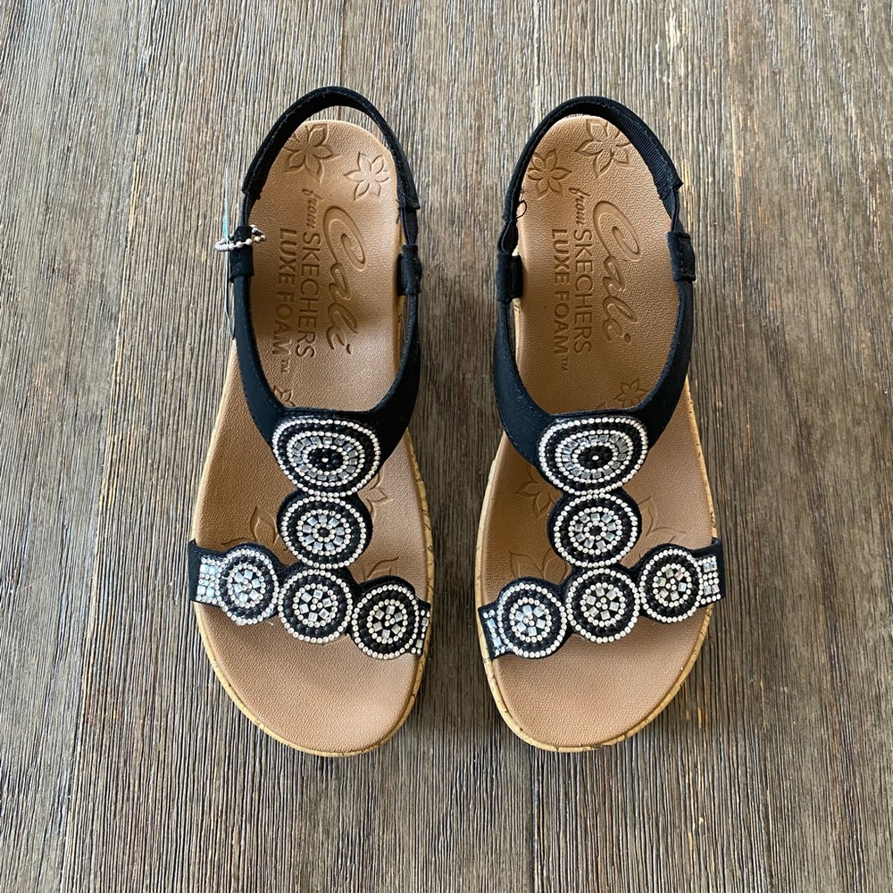 Skechers Wedge Sandals NWT - Picture 2 of 11